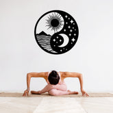 Modern Yin Yang Metal Wall Art