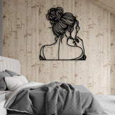 Elegant Woman Metal Wall Decor