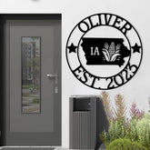 Iowa Custom Metal Sign