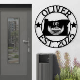 Oregon Custom Metal Sign