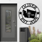 Washington Custom Metal Sign