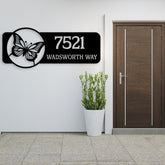 Butterfly Custom House Number Signs