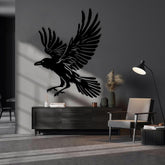 Assassin's Raven Metal Wall Art