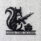 Squirrel Custom Metal Sign