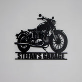Custom Motorcycle Metal Wall Art