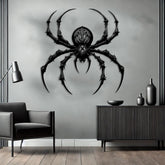 Gothic Spider Metal Wall Art