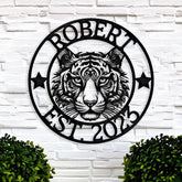 Custom Tiger Metal Sign