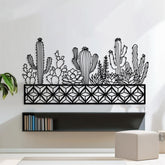 Boho Cactus Metal Wall Art