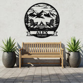 Outdoor Firepit Wall Decor