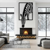 Zebra Metal Wall Art