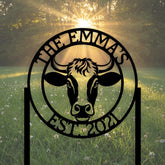 Custom Cow Yard Sign
