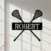 Personalized Lacrosse Sign