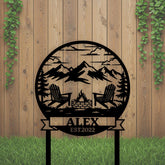 Firepit Yard Sign