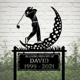 Golf Memorial Yard Sign