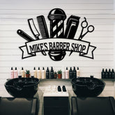 Custom Barber Shop Metal Sign