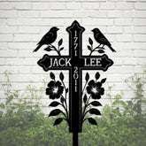 Custom Memorial Cross Stake