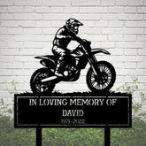 Motocross Memorial Yard Sign