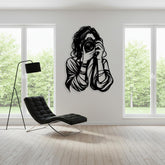 Photographer Woman Metal Wall art
