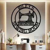 Personalized Sewing Metal Sign