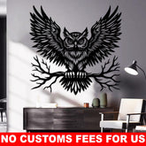 Magnificent Owl Metal Wall Art