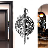 Samurai Sword Metal Wall Art