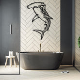 Hammerhead Shark Metal Wall Art