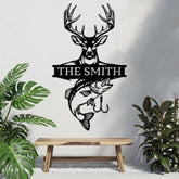 Hunting Fishing Metal Sign
