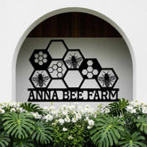 Custom Bee Farm Metal Sign