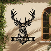 Custom Deer Metal Sign