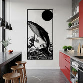 Minimalist Whale Decor