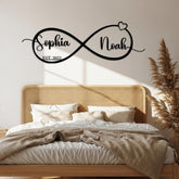 Infinity Heart Name Sign