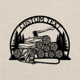 Custom Lumberjack Metal Sign
