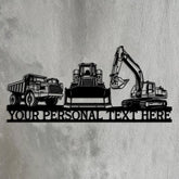 Custom Construction Equipment Sign