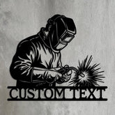 Custom Welder Metal Sign