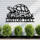 Custom Tortoise Metal Sign