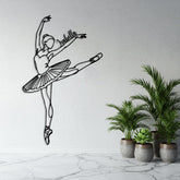 Personalized Ballerina Metal Wall Art