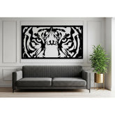 Tiger Face Metal Wall Art