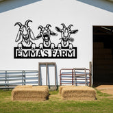 Custom Goat Farm Metal Sign