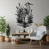 Rustic Heron Wall Art