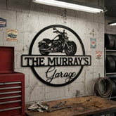 Custom Motorcycle Garage Sign