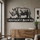 Custom Rhino Name Sign