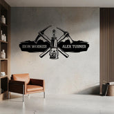 Miner Custom Metal Sign