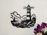 Metal Lighthouse Decor