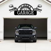 Custom Motorcycle Garage Metal Sign