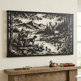 Hunting Scene Metal Wall Art