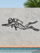 Scuba Diver Metal Wall Decor