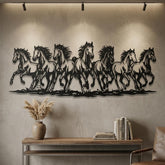 Galloping Horses Metal Wall Decor