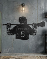 Custom Lacrosse Player Sign