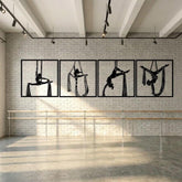Aerial Silk Metal Wall Art