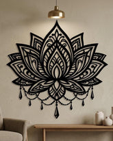 Lotus Mandala Metal Wall Art